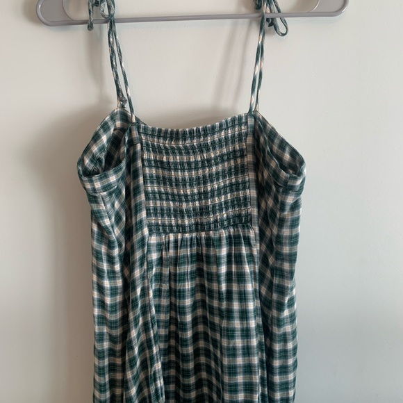 American Eagle Plaid Green Dress - Picture 5 of 6